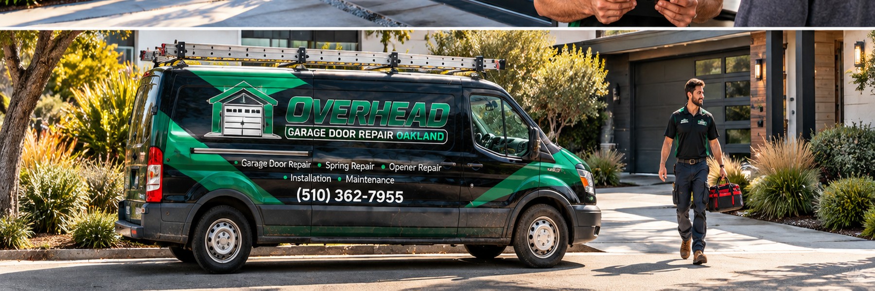 Overhead Garage Door Repair Oakland service van